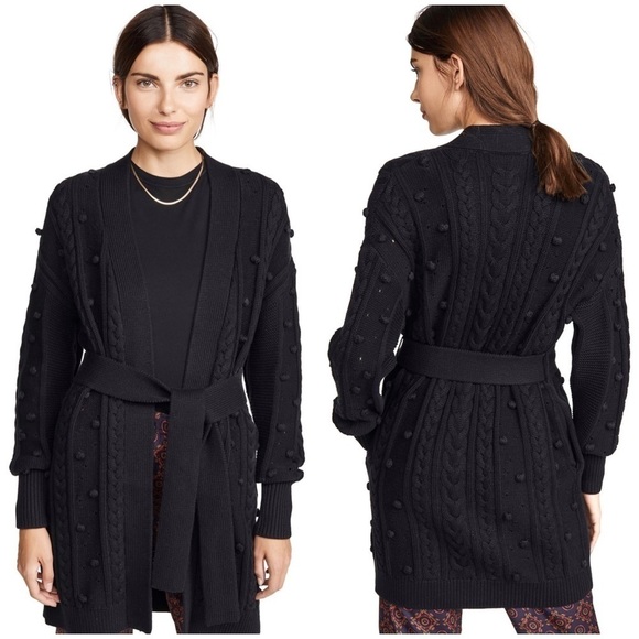 NICHOLAS Cozy Grandpa Cardigan Black - Picture 1 of 10